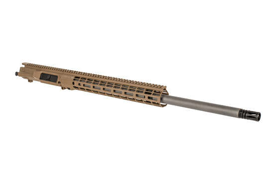 Aero Precision 24" FDE M5 barreled upper receiver with 6.5CM chamber, mid-length gas system, and Atlas R-ONE M-LOK rail.
